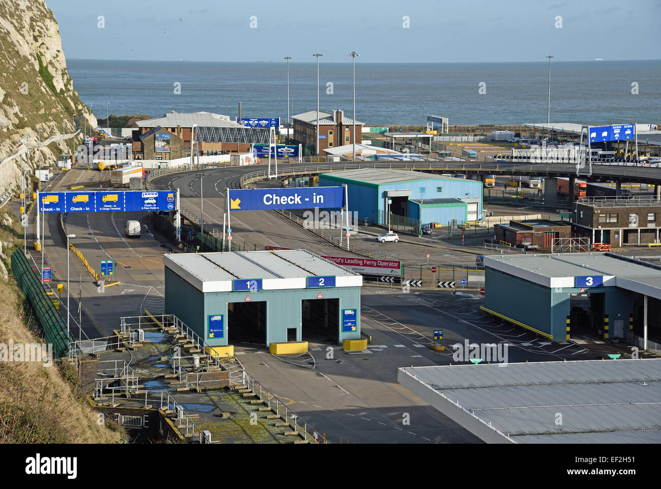 Port de Douvres, Kent, UK. Banque D'Images