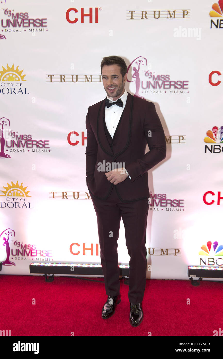 Doral, FL, USA. 25 Jan, 2015. Miami, FL - Jan 25 : William Levy assiste au défilé de Miss Univers 63e congrès annuel tenu à National Trump Doral Miami le 25 janvier 2015 à Miami, FL. Crédit : Andrew Patron/ZUMA/Alamy Fil Live News Banque D'Images