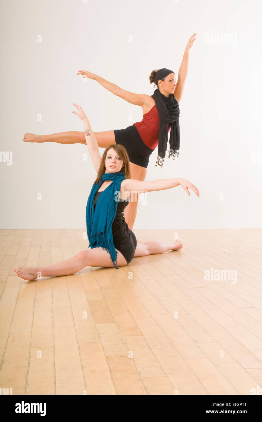 Deux danseurs de ballet Banque D'Images