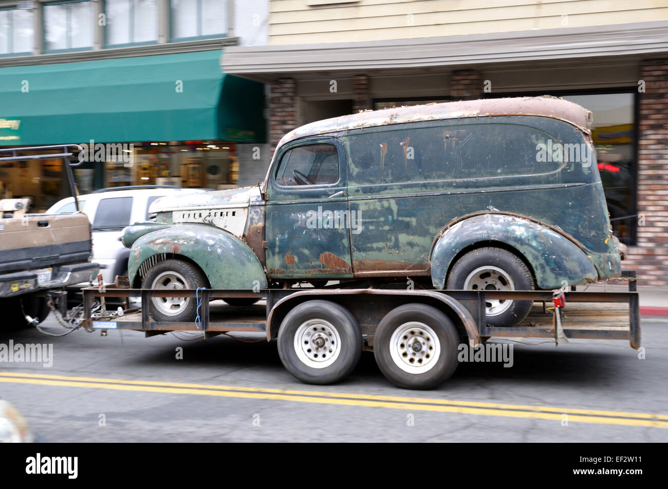 Classic car besoin d'une rénovation Banque D'Images