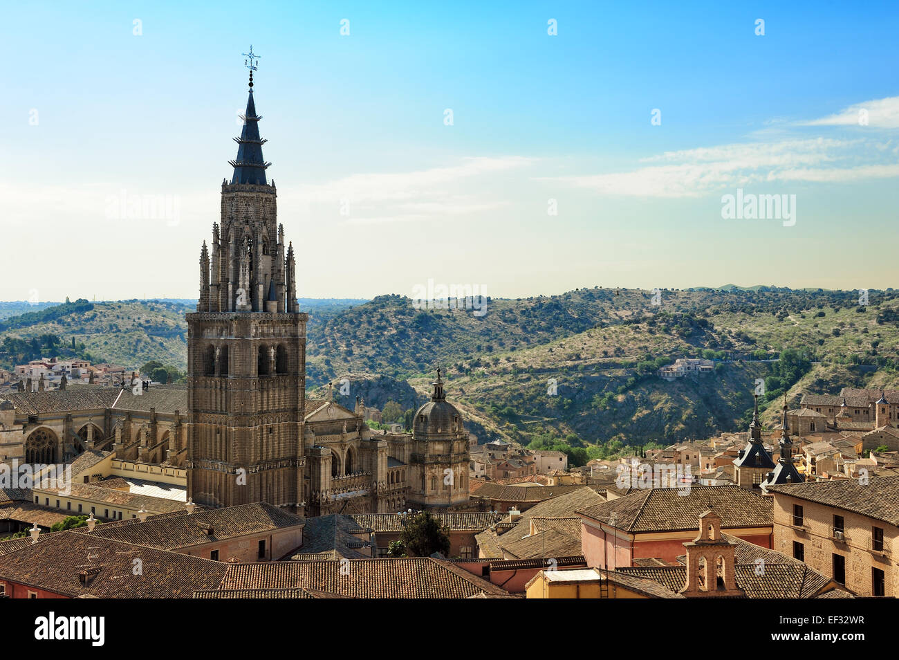 Voir l'ancienne partie de la cathédrale de Tolède et l'Espagne, Banque D'Images