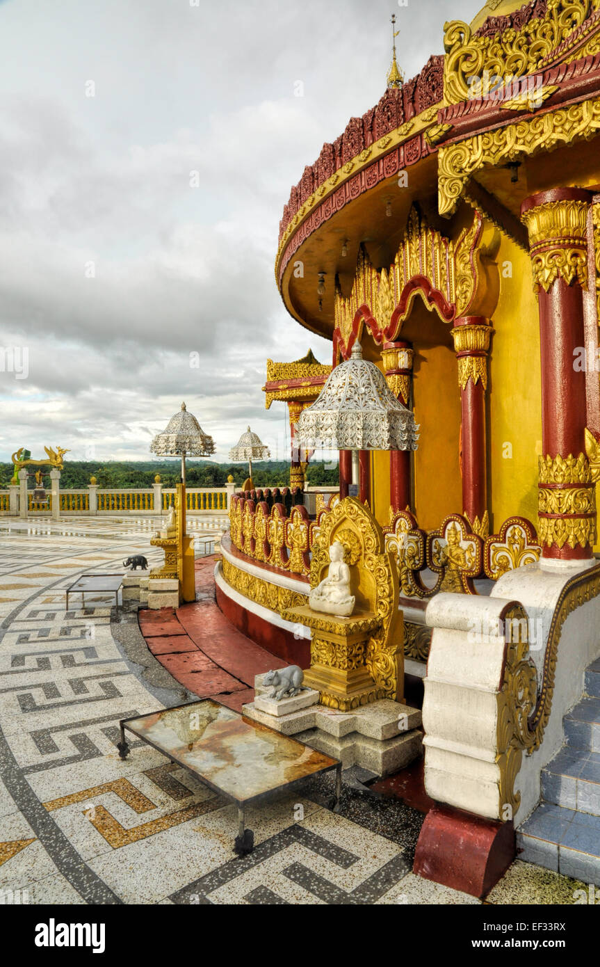 Temple hindou au district de Banderban au Bangladesh Banque D'Images