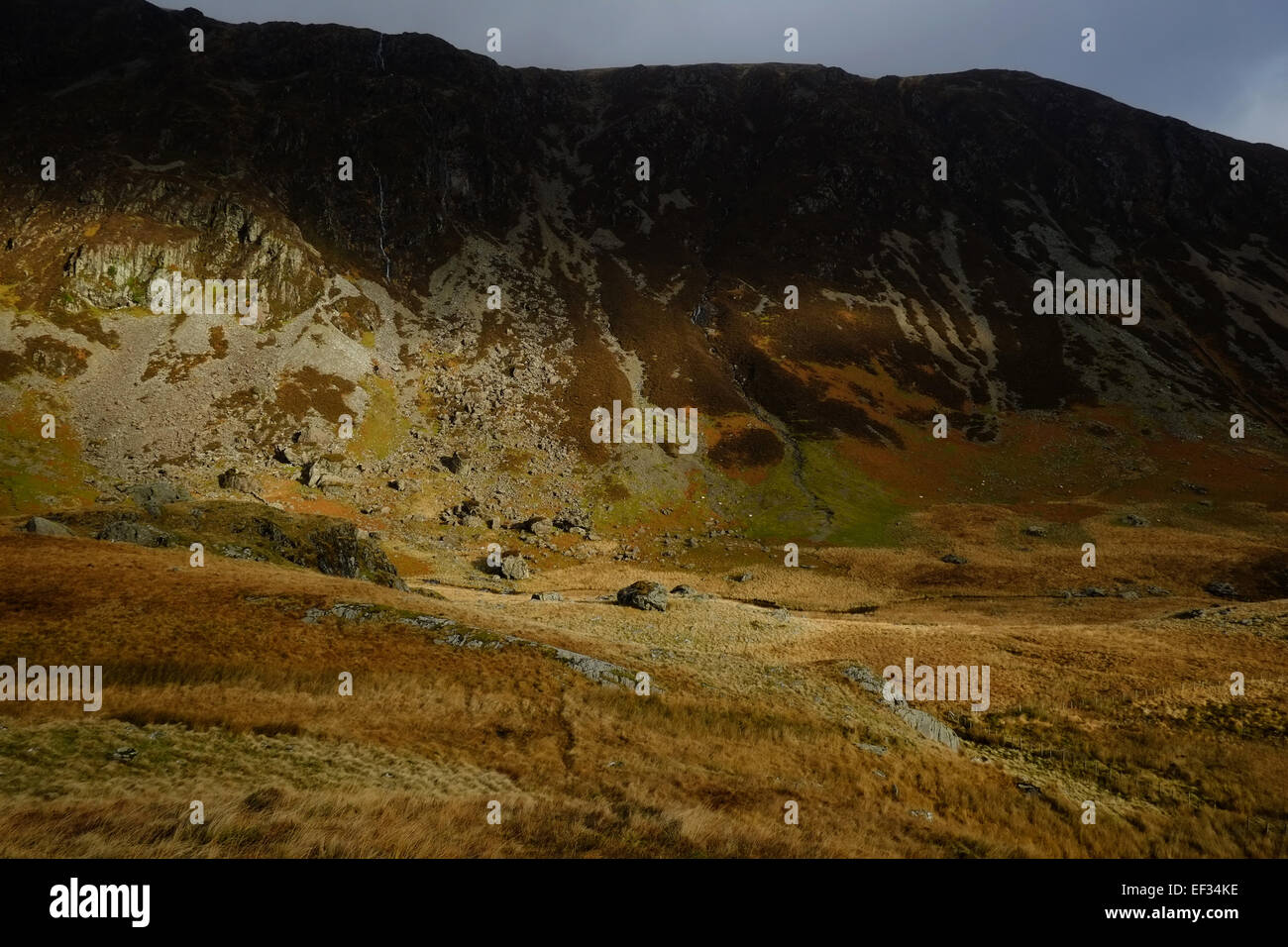 Monter Cadair Idris en hiver Banque D'Images
