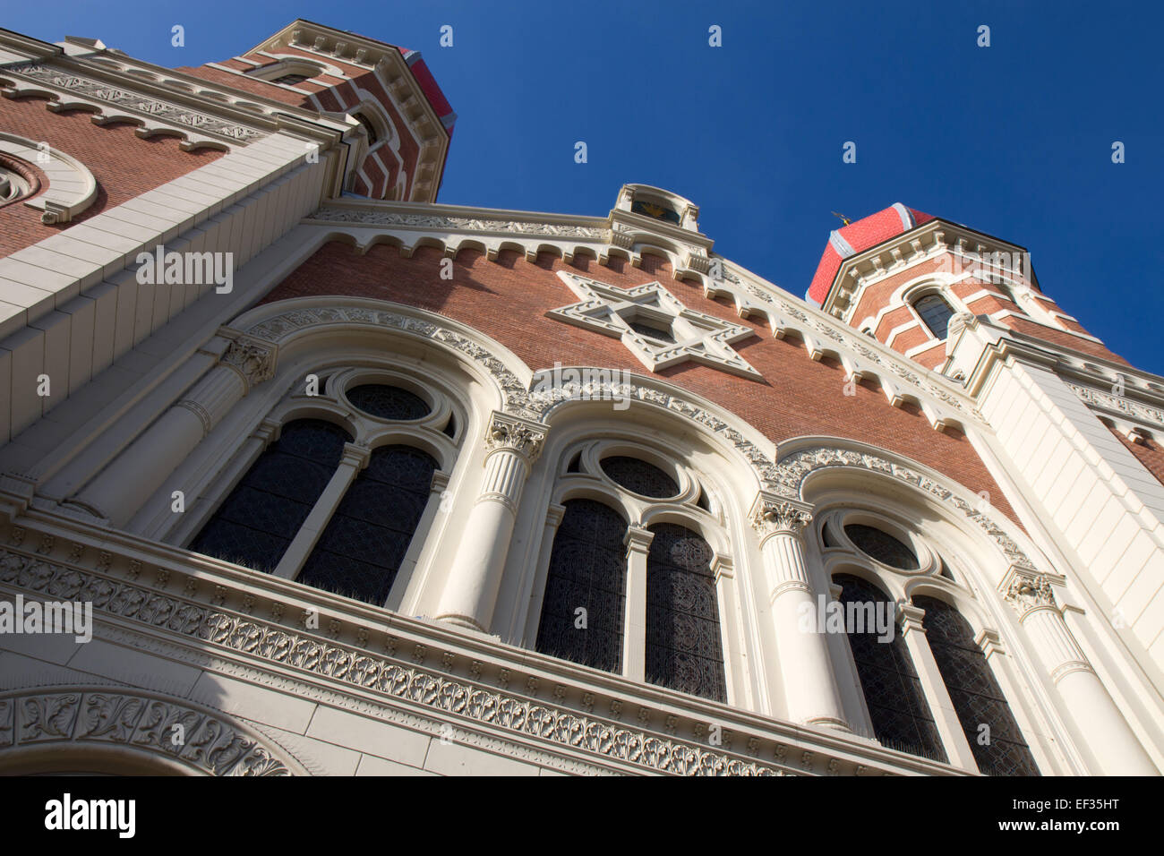République tchèque : la Grande Synagogue dans le centre de Plzen. Photo du 8. Novembre 2014 Banque D'Images