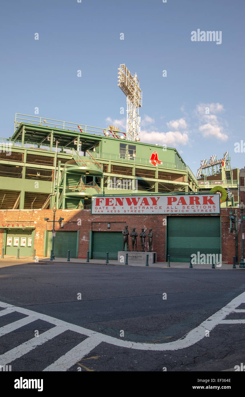 Le Fenway Park, stade de baseball des Red Sox de Boston (Massachusetts), M.A., U.S.A. Banque D'Images