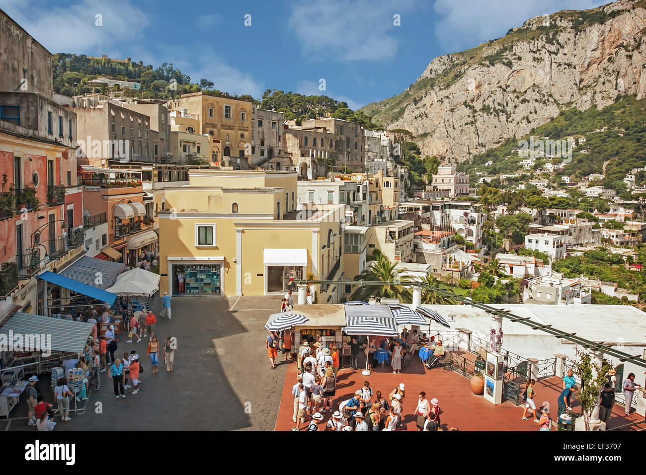 Piazzetta Capri Island, le plus branché du monde Banque D'Images