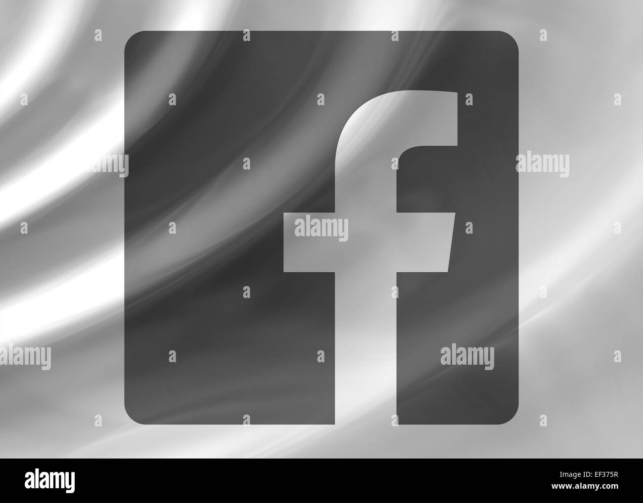 Logo emblème symbole icône facebook Banque D'Images