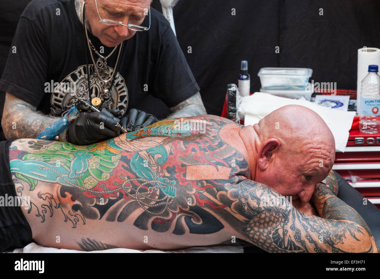 L'Angleterre, Londres, London Convention de Tatouage, tatouage Banque D'Images