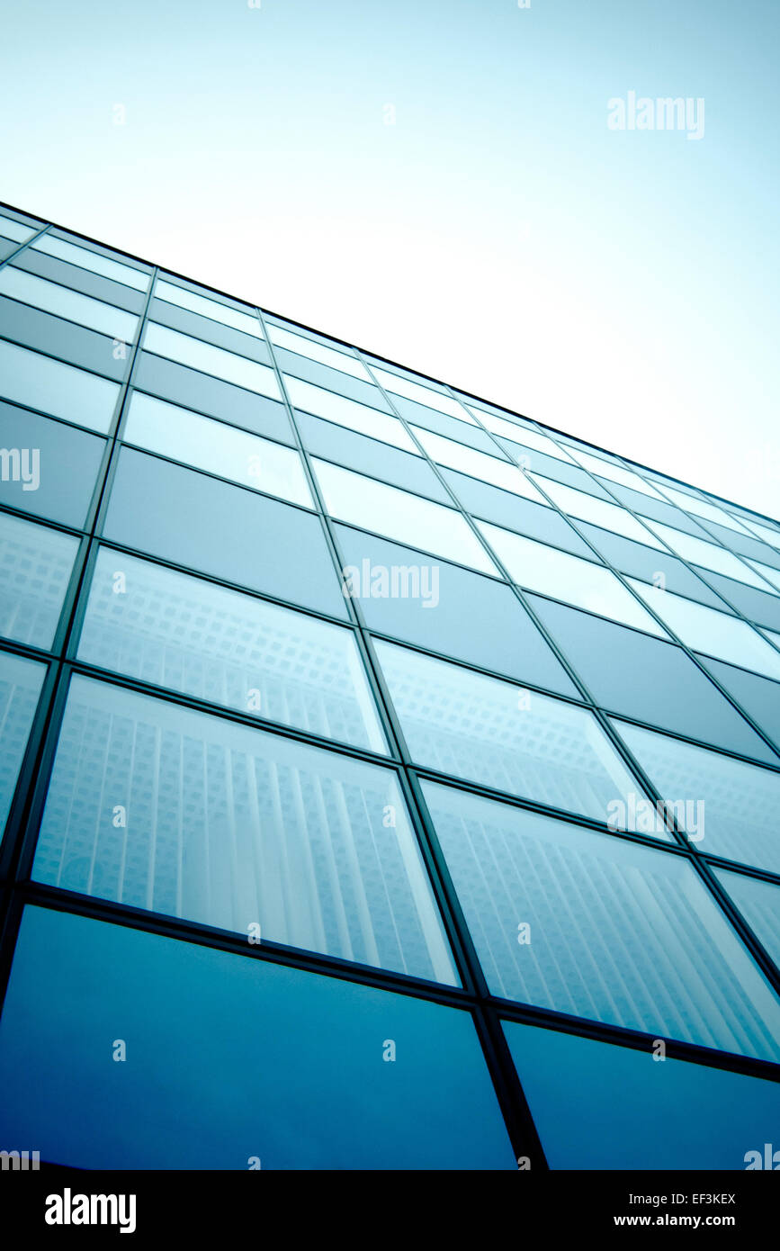 Bâtiment moderne en verre windows Banque D'Images