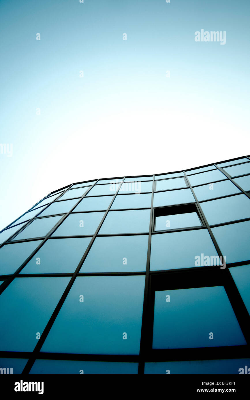 Bâtiment moderne en verre windows Banque D'Images