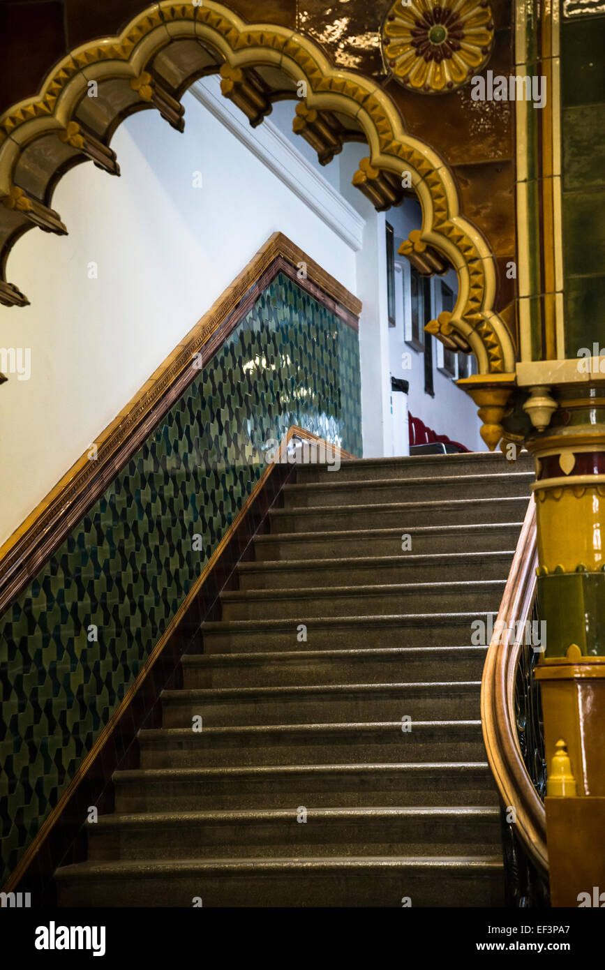 Escalier Regency, Brighton Dome, Brighton, East Sussex, England, UK Banque D'Images