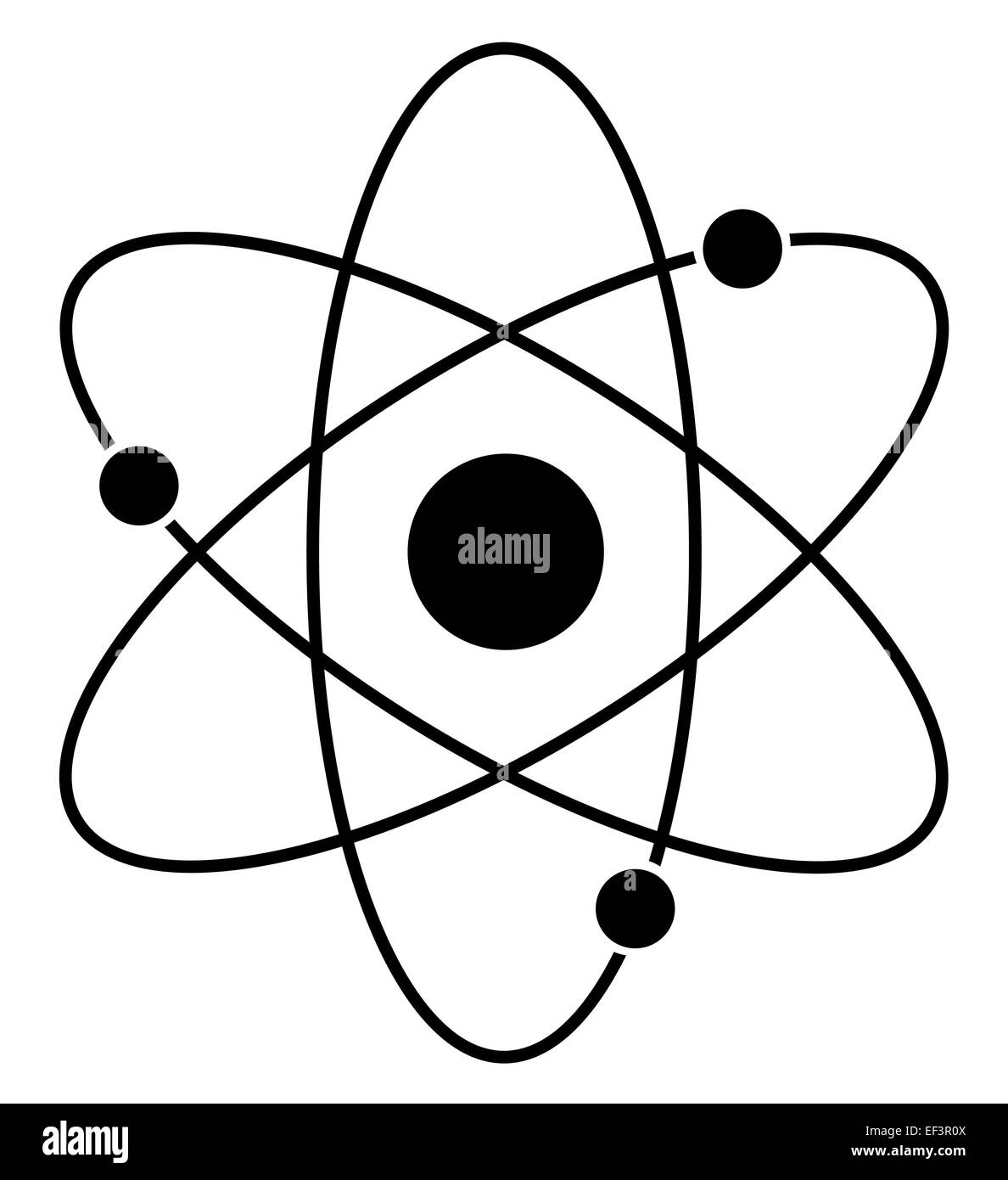 Icône de l’atome Banque D'Images