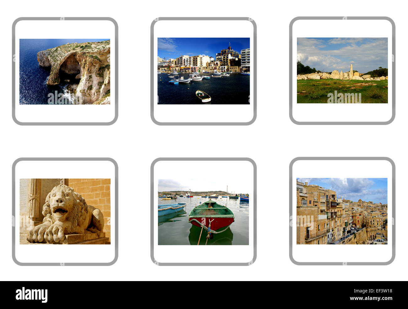 L'île de Malte voyage Collage Banque D'Images