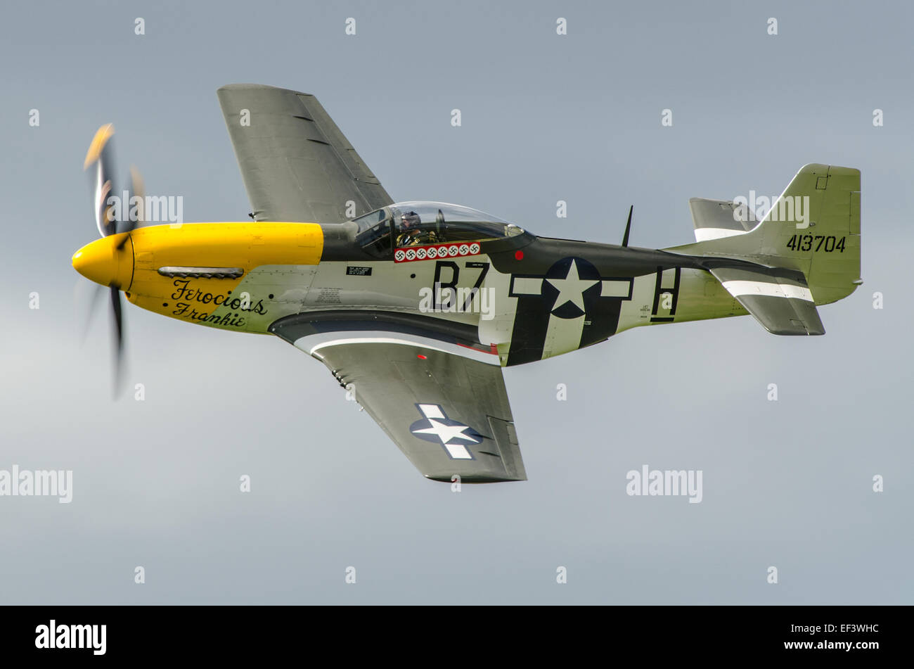 North American P-51 Mustang nommée « féroce Frankie » Banque D'Images