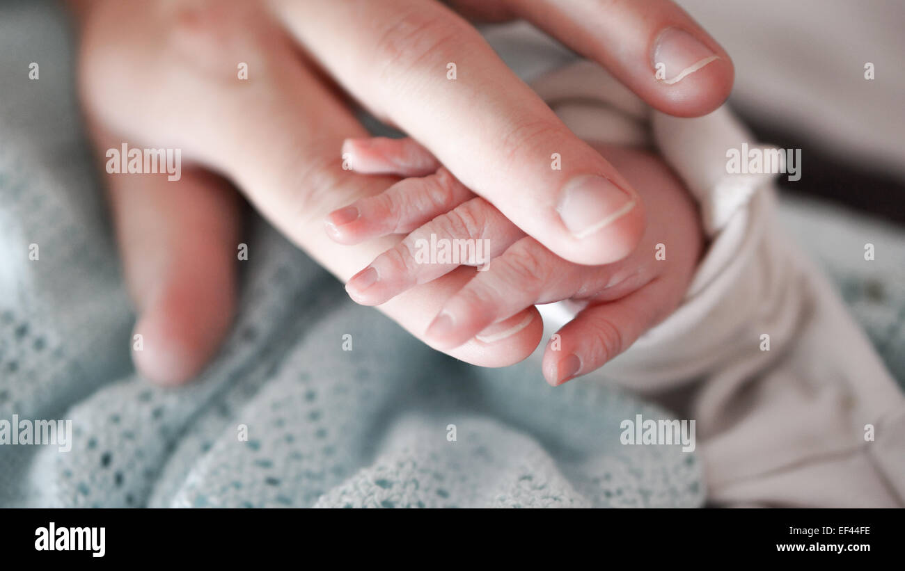 New Born Baby hand Banque D'Images