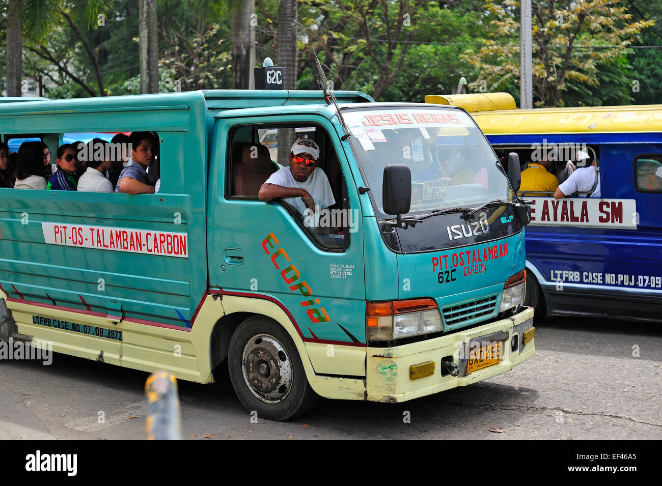 La ville de Cebu Philippines Jeepney Banque D'Images