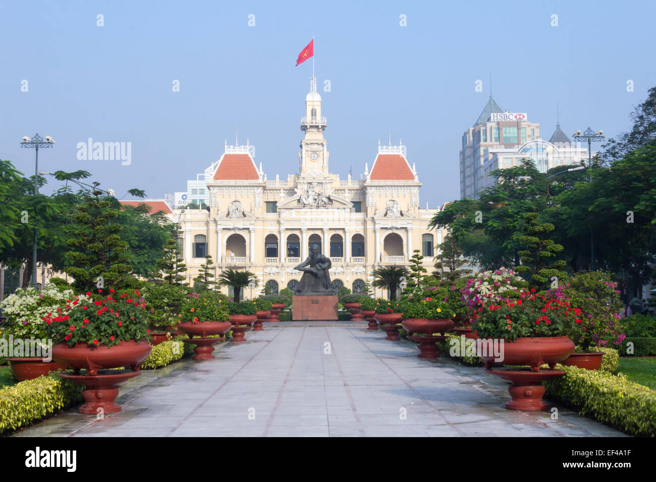 Bâtiment, du Comité populaire de Ho CHi Minh Ville Banque D'Images