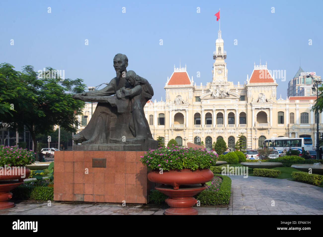 Bâtiment, du Comité populaire de Ho CHi Minh Ville Banque D'Images