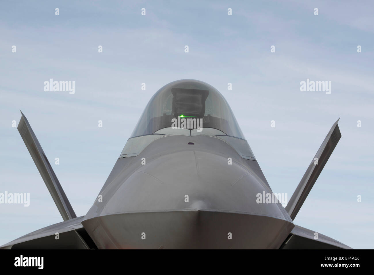 Un chasseur F-22 jet de la United States Air Force Banque D'Images