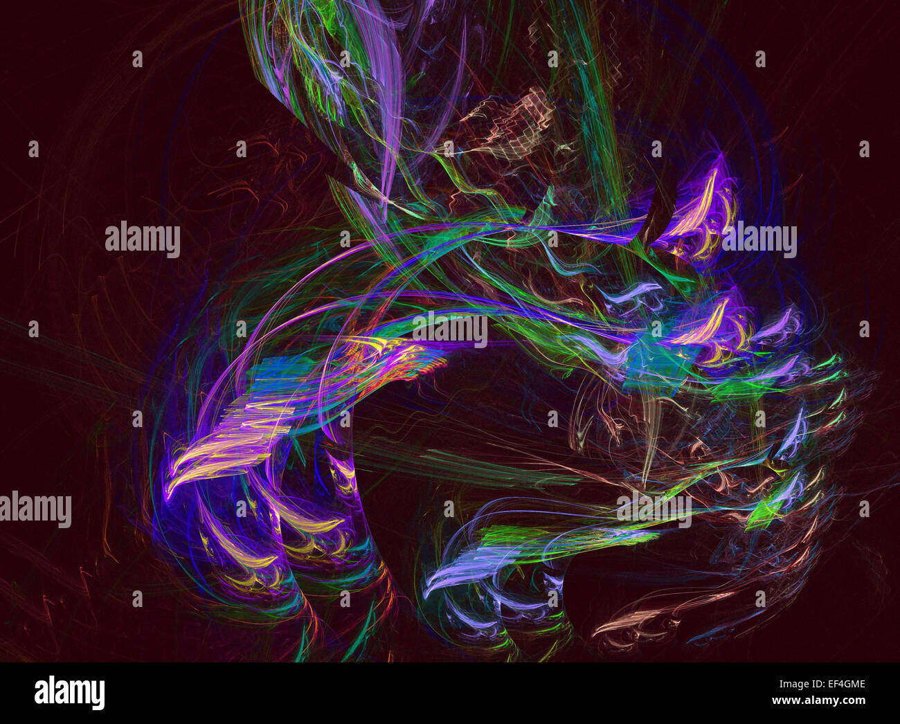 Résumé Contexte fractale générée par ordinateur Banque D'Images