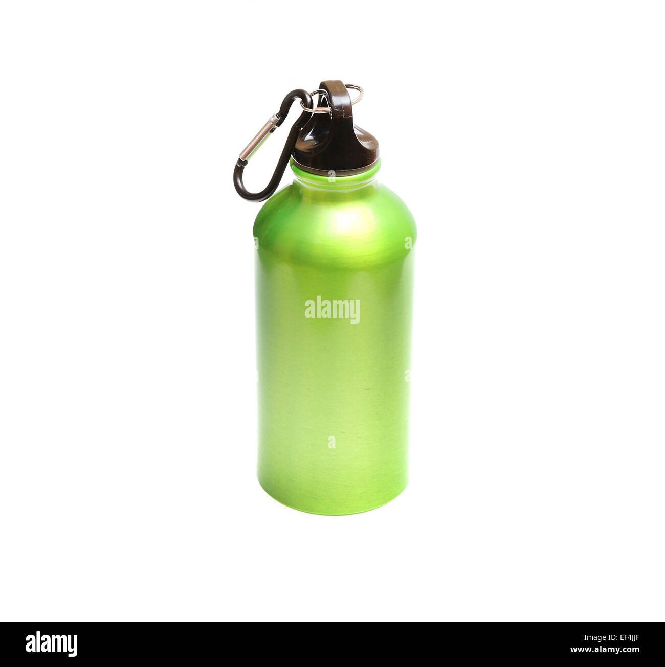 Métal vert bouteille de boisson en aluminium sports énergique lumière façonner la fixation du crochet d'entraînement à la bonne santé liquide ope remise en forme Banque D'Images