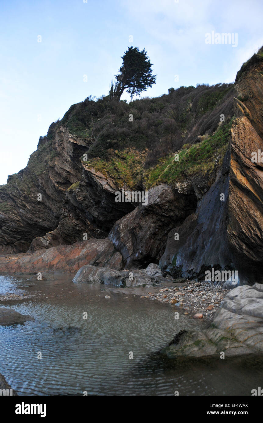 Grottes de Combe Martin, Devon Banque D'Images