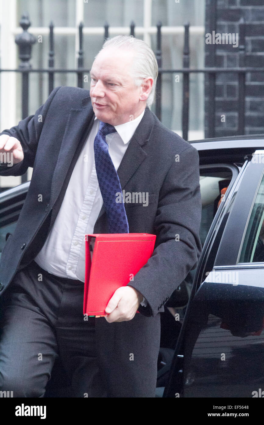 Westminster, London, UK. 27 janvier, 2015. Pour les ministres du Cabinet et payeur général Francis Maude arrive à Downing Street pour la réunion hebdomadaire du cabinet. Credit : amer ghazzal/Alamy Live News Banque D'Images