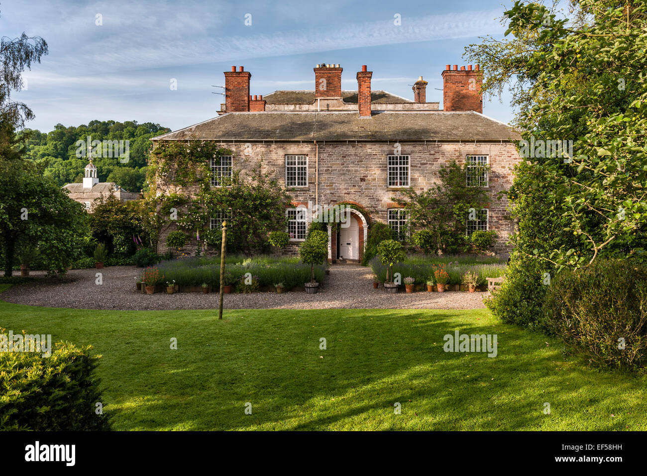La Dower House, Morville Hall, Shropshire, au Royaume-Uni. Décrit dans la Morville Heures par Katherine Swift Banque D'Images