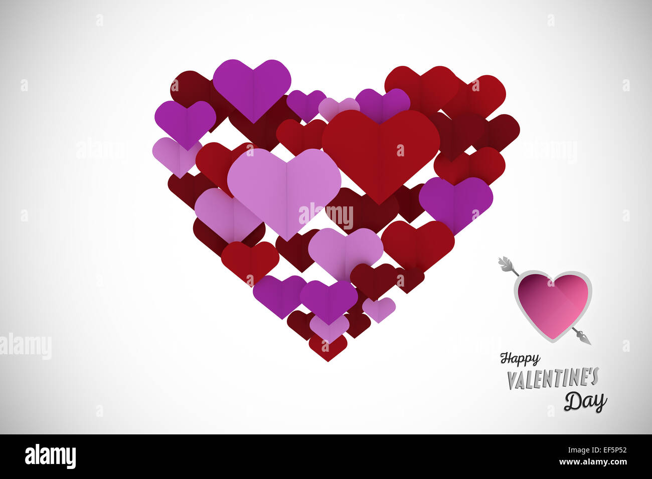 Image composite de cute message valentines Banque D'Images