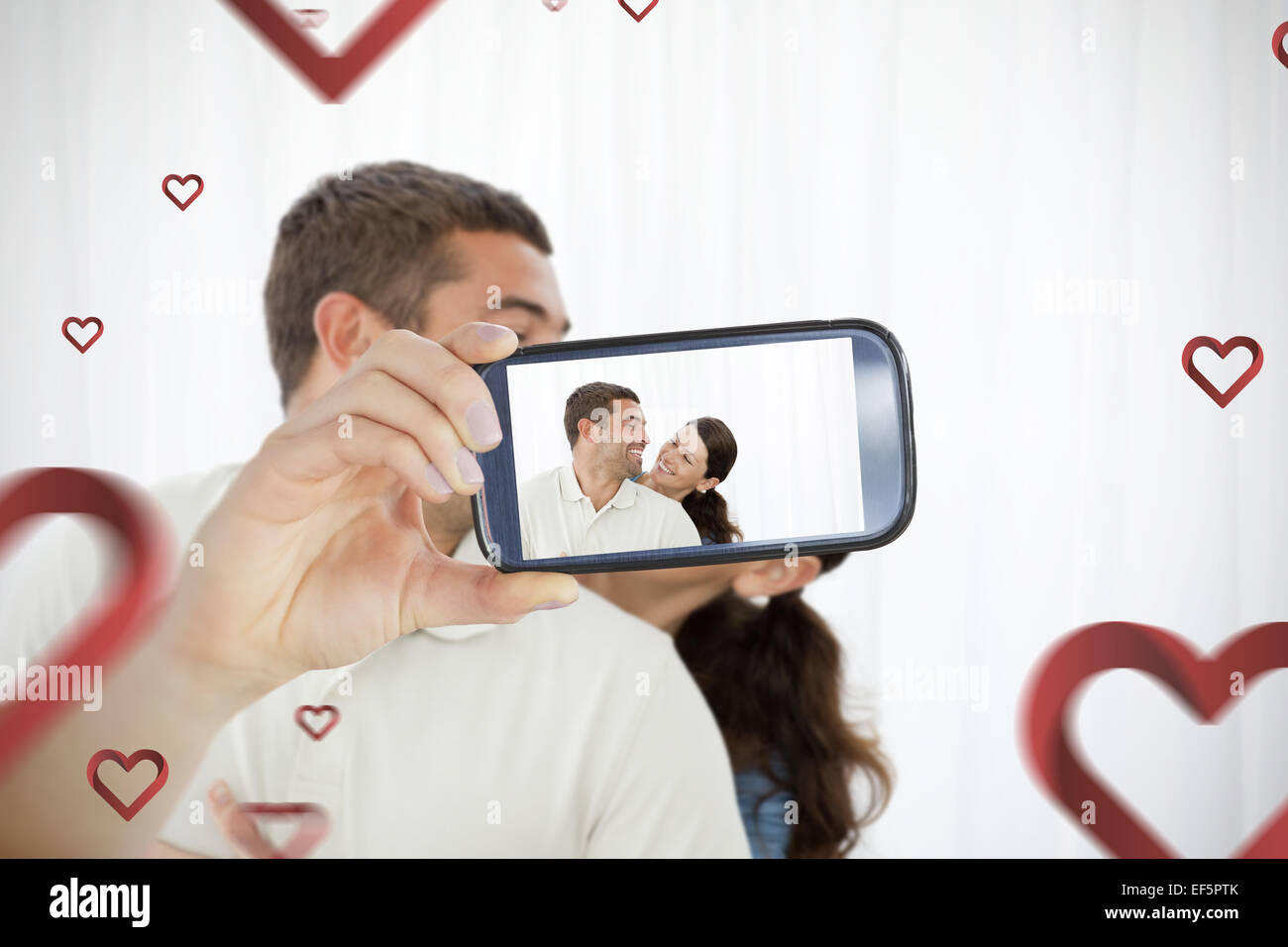 Image composite de la saint valentin couple Banque D'Images