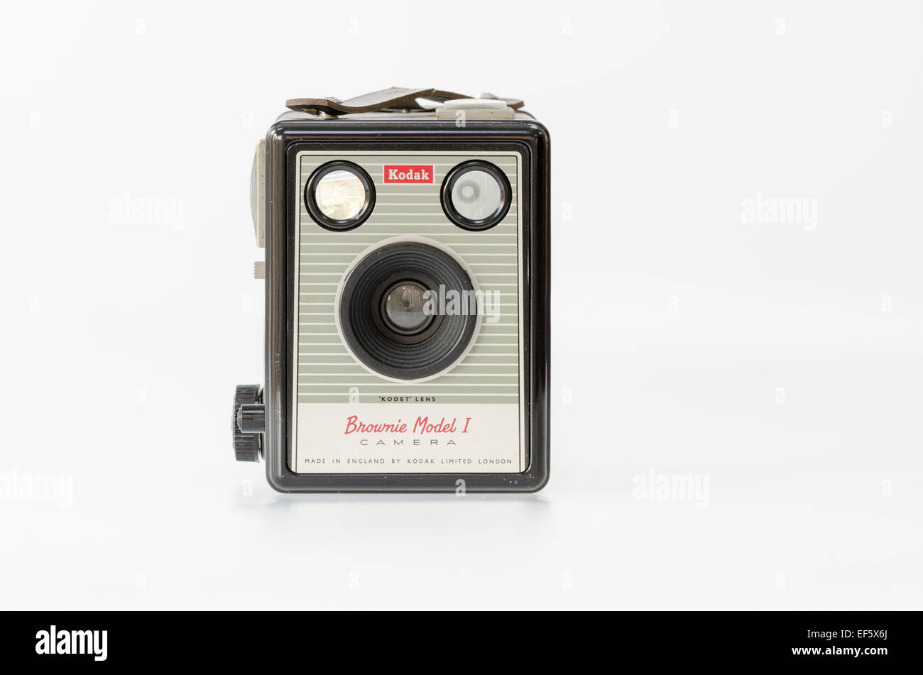 Kodak Brownie Model I Vintage camera case Banque D'Images