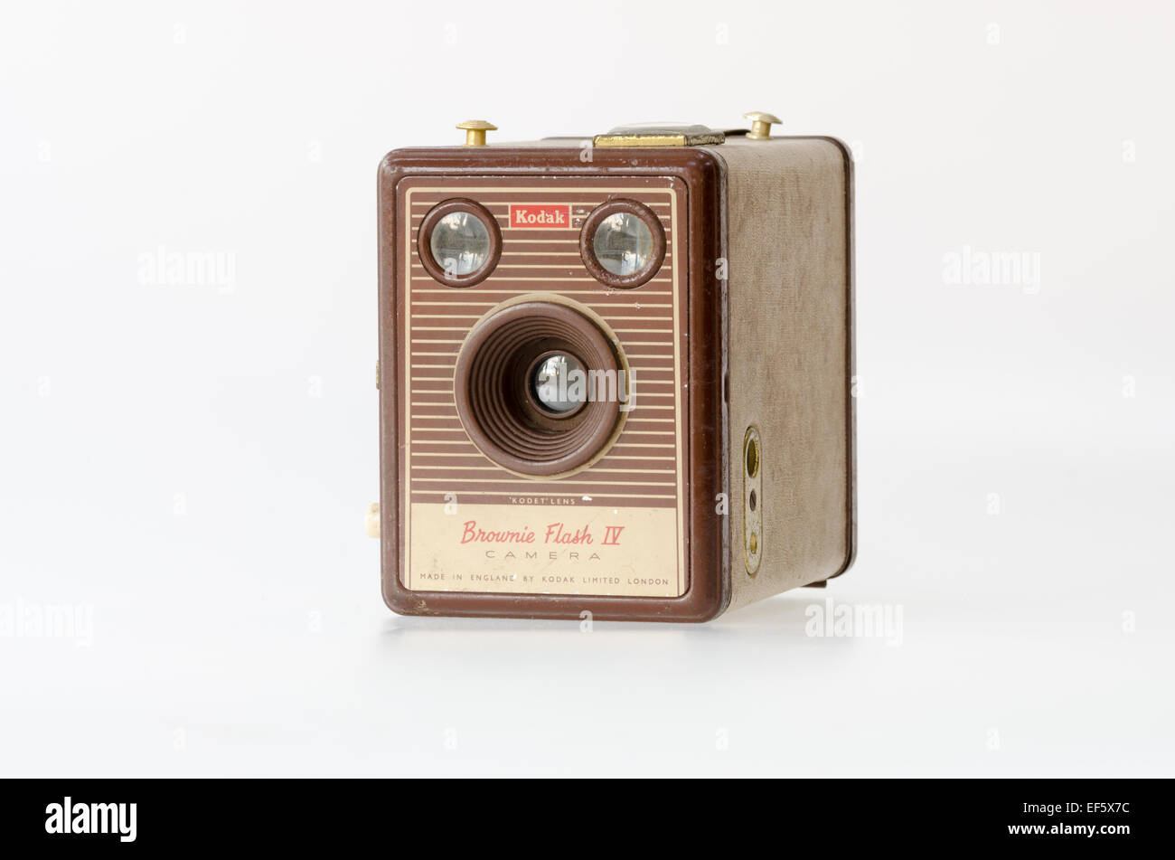 Brownie Flash Kodak Vintage camera case IV Banque D'Images