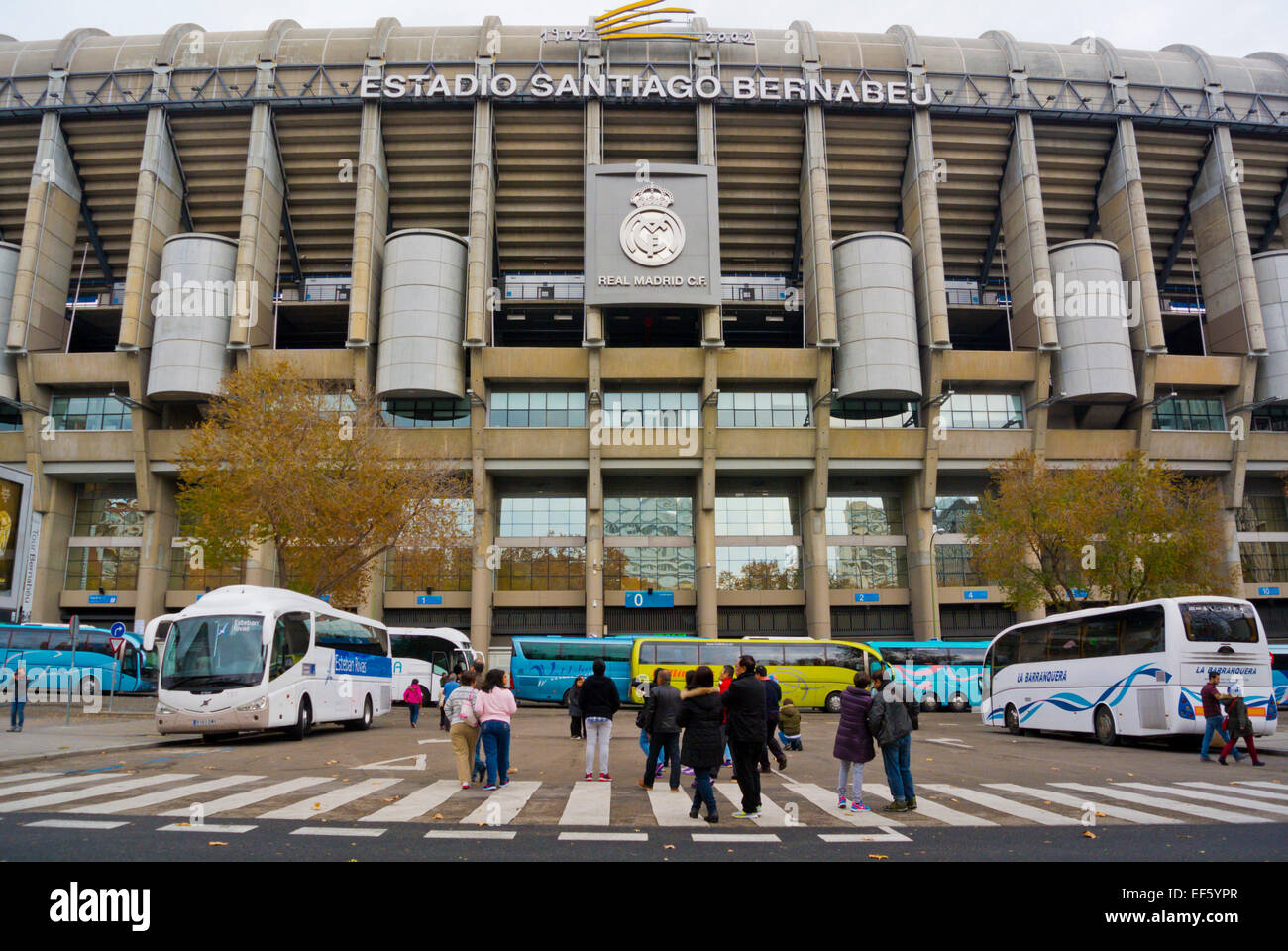 Stade Santiago Bernabeu, le stade utilisé par FC Real Madrid, Madrid, Espagne Banque D'Images