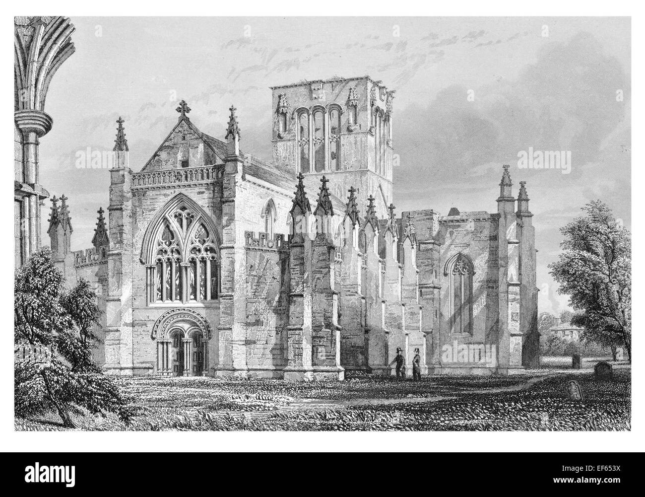 1852 L'église paroissiale de St Mary's East Lothian Haddington Banque D'Images