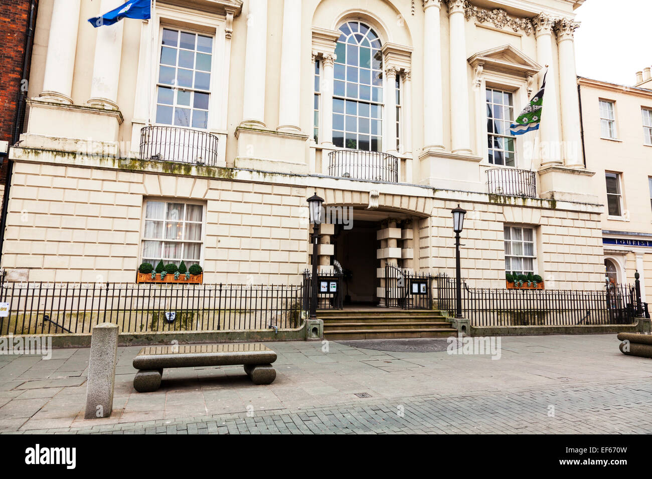 Hôtel particulier de la ville de Doncaster la façade de l'immeuble extérieur de maison avant l'entrée sud du Yorkshire UK Angleterre Banque D'Images