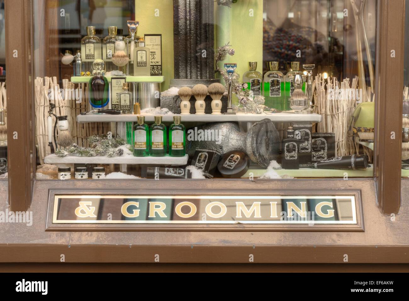 Gentleman's barber shop St James London Banque D'Images
