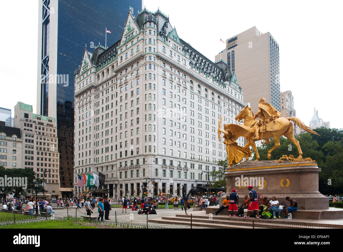 Plaza Hotel, Central Park South et Grand Army Plaza, Midtown, Manhattan, New York, USA, Amérique latine Banque D'Images