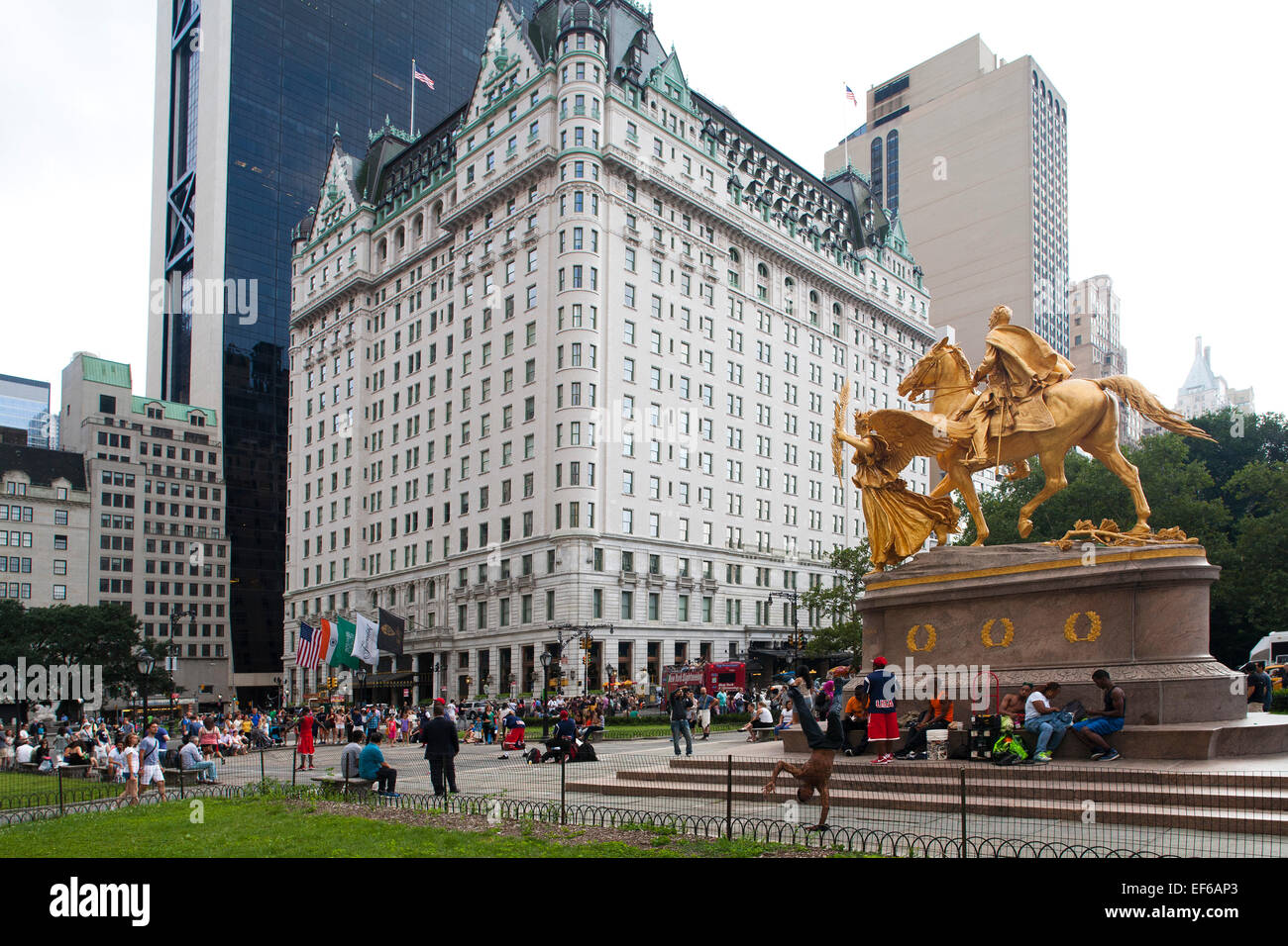Plaza Hotel, Central Park South et Grand Army Plaza, Midtown, Manhattan, New York, USA, Amérique latine Banque D'Images