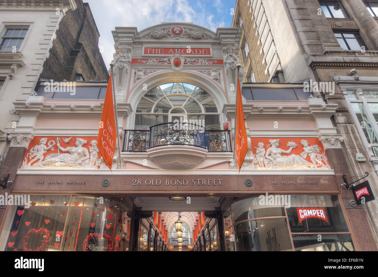 Bond Street Arcade Londres Banque D'Images