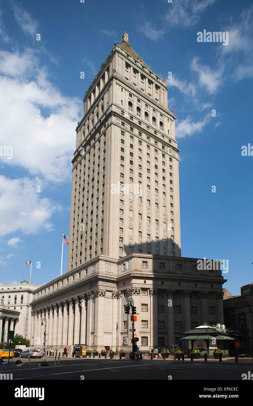 Bâtiment de la Cour suprême de l'état, entre nous, Palais de Manhattan, Foley Square, New York, USA, Amérique Latine Banque D'Images