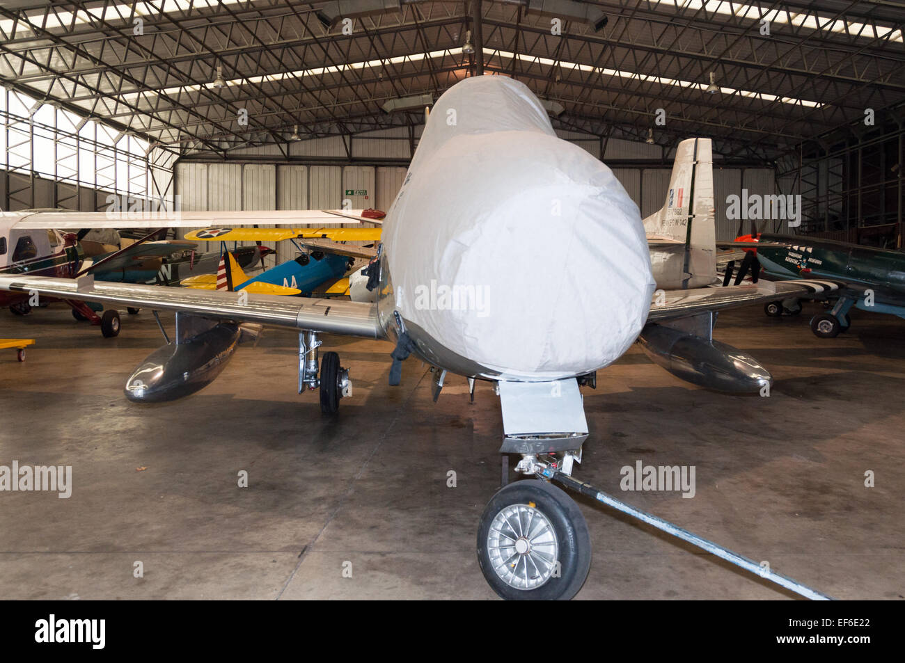 Modèle "A" North American F-86 Sabre, la restauration à Duxford, IWM Banque D'Images