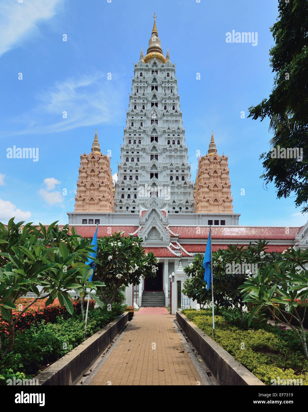 Wat Yannasangwararam Pattaya Thaïlande Banque D'Images