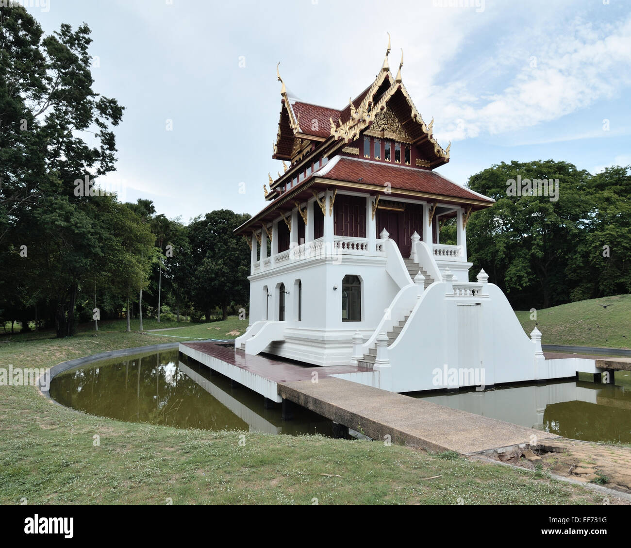 Wat Yannasangwararam Pattaya Thaïlande Banque D'Images