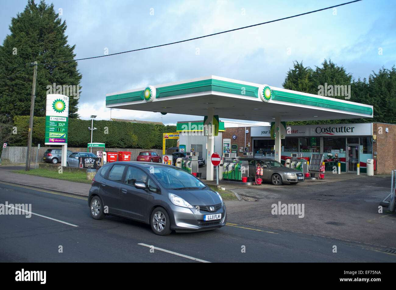 Une station essence BP à Wendover, Buckinghamshire Banque D'Images