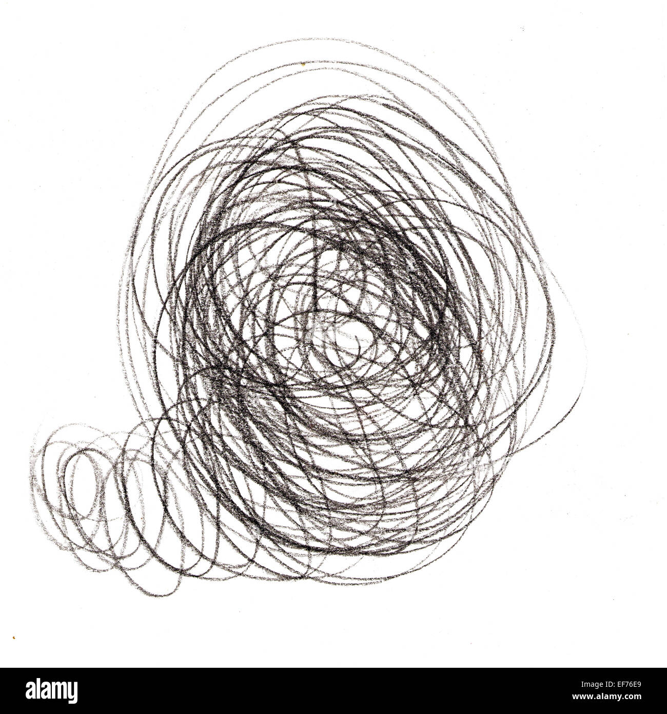 Peint abstrait cercles noirs bubbles isolated on white background Banque D'Images