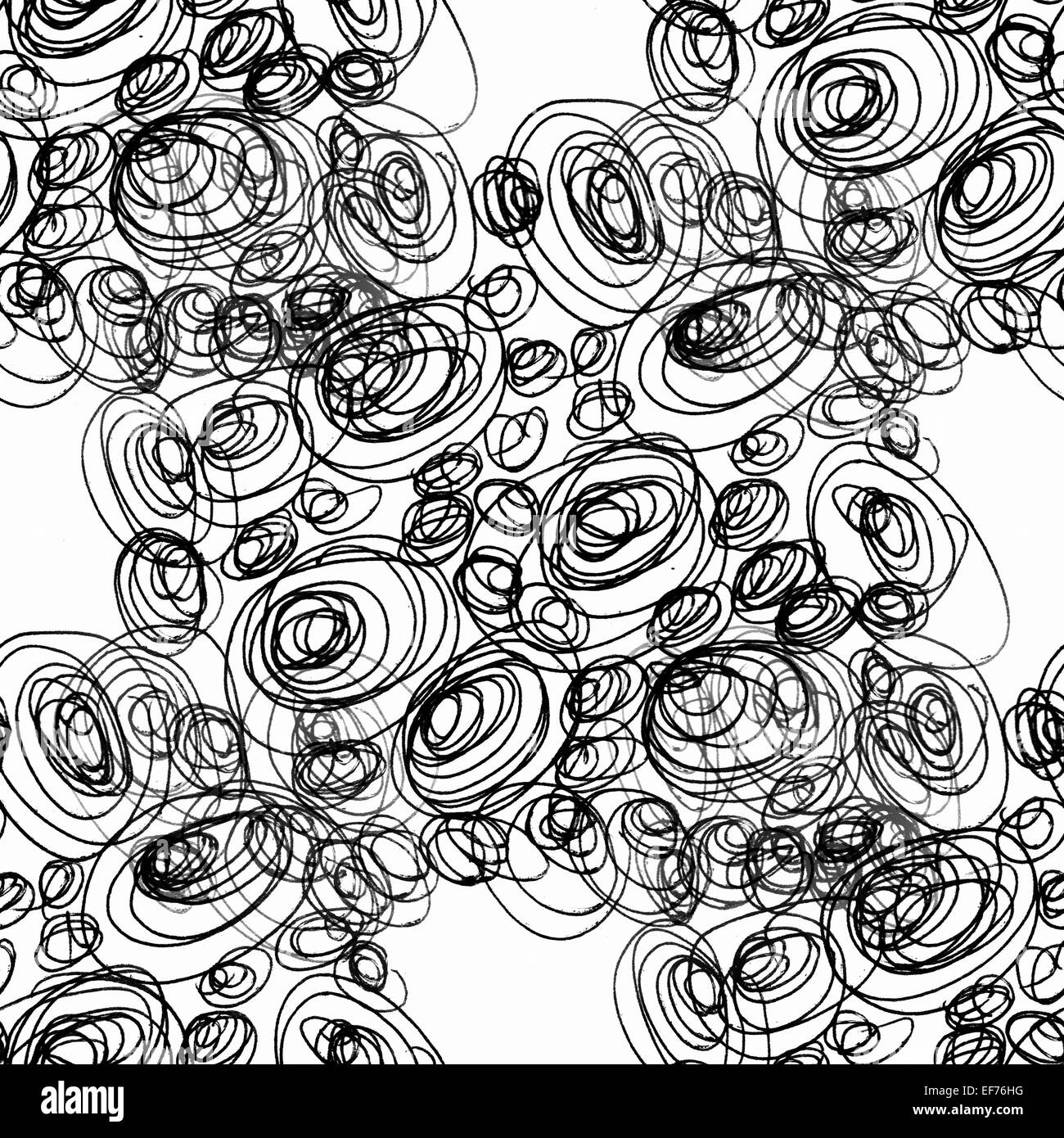 Peint noir transparent bulles abstract circles isolé sur whit Banque D'Images