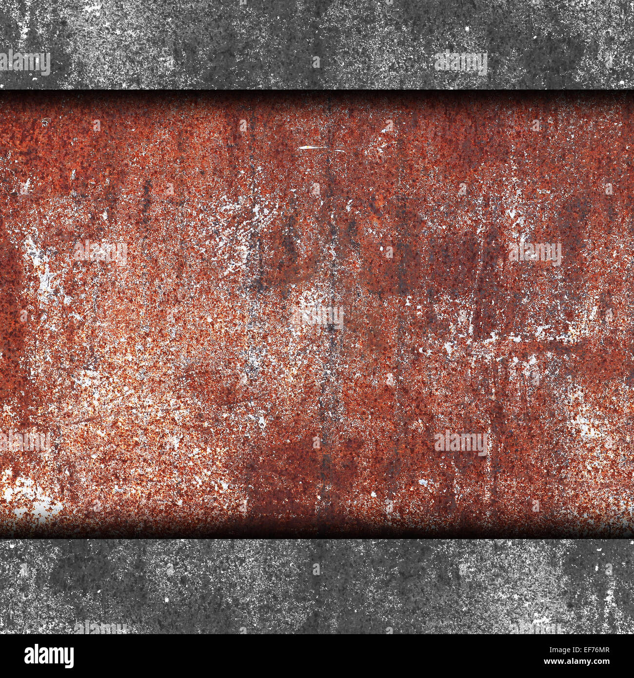 Brown fer rouillé mur à l'arrière-plan grunge stone résumé tissu te Banque D'Images