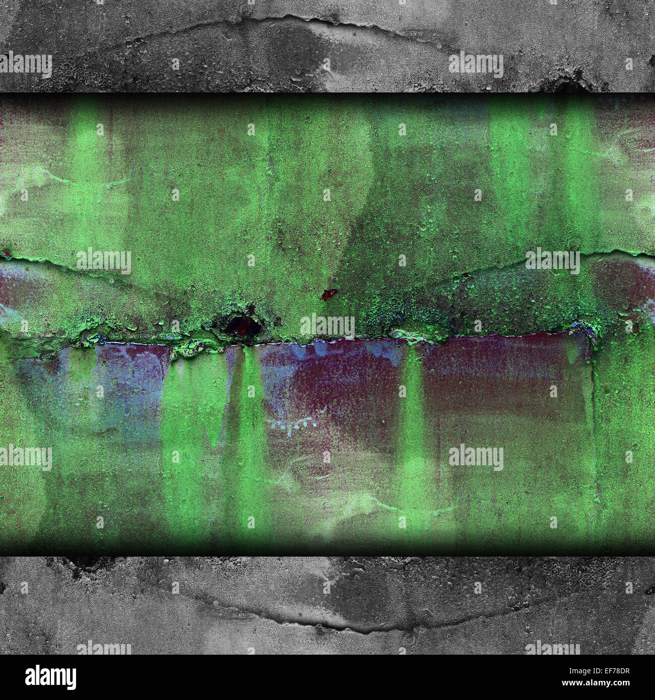 Vieux fer vert texture de fond de ligne Banque D'Images