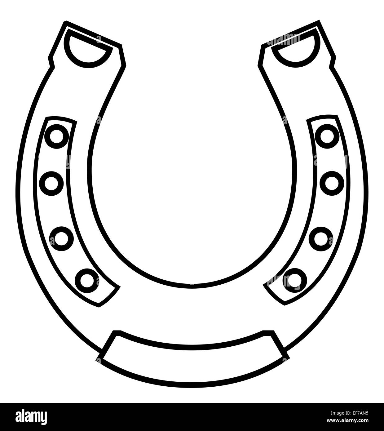 Dessin De Double Fer Cheval