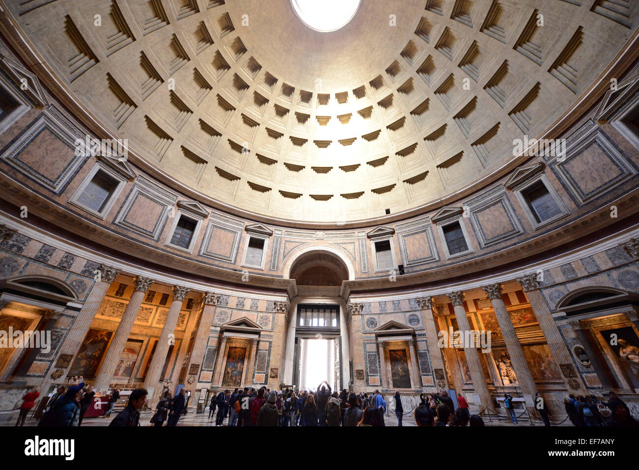 L'intérieur du Panthéon Rome Italie Banque D'Images